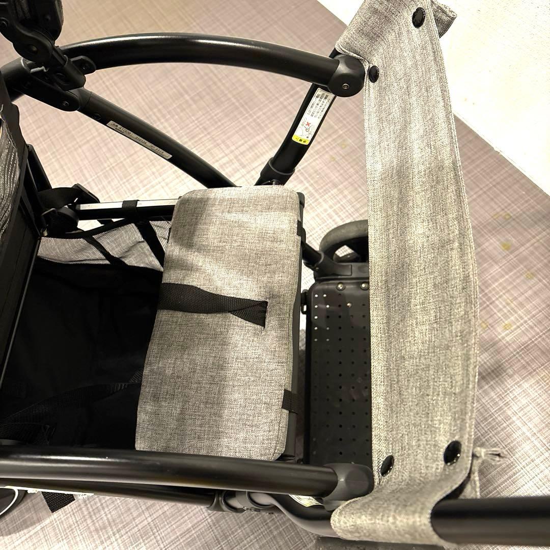 KATOJI 2シーター　2人乗りベビーカー グレー