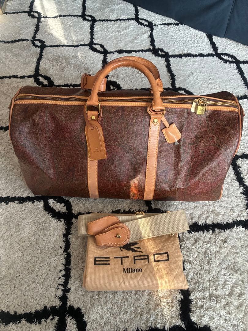 エトロ　ボストンバッグ ペイズリー柄 旅行バッグ　大容量