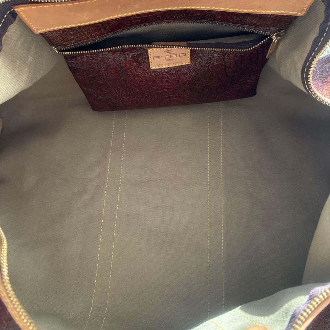 エトロ　ボストンバッグ ペイズリー柄 旅行バッグ　大容量