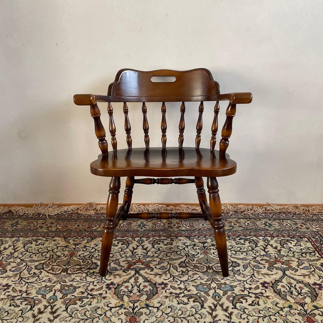 飛騨産業　キツツキマーク　ウィンザーアームチェア　穂高　キャプテンチェア