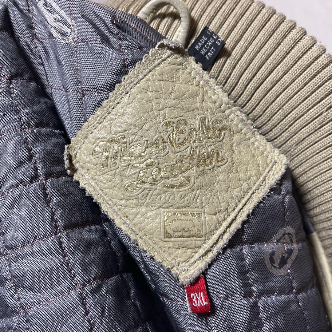 00s Marc ECKO レザースタジアムジャケット　XXXL
