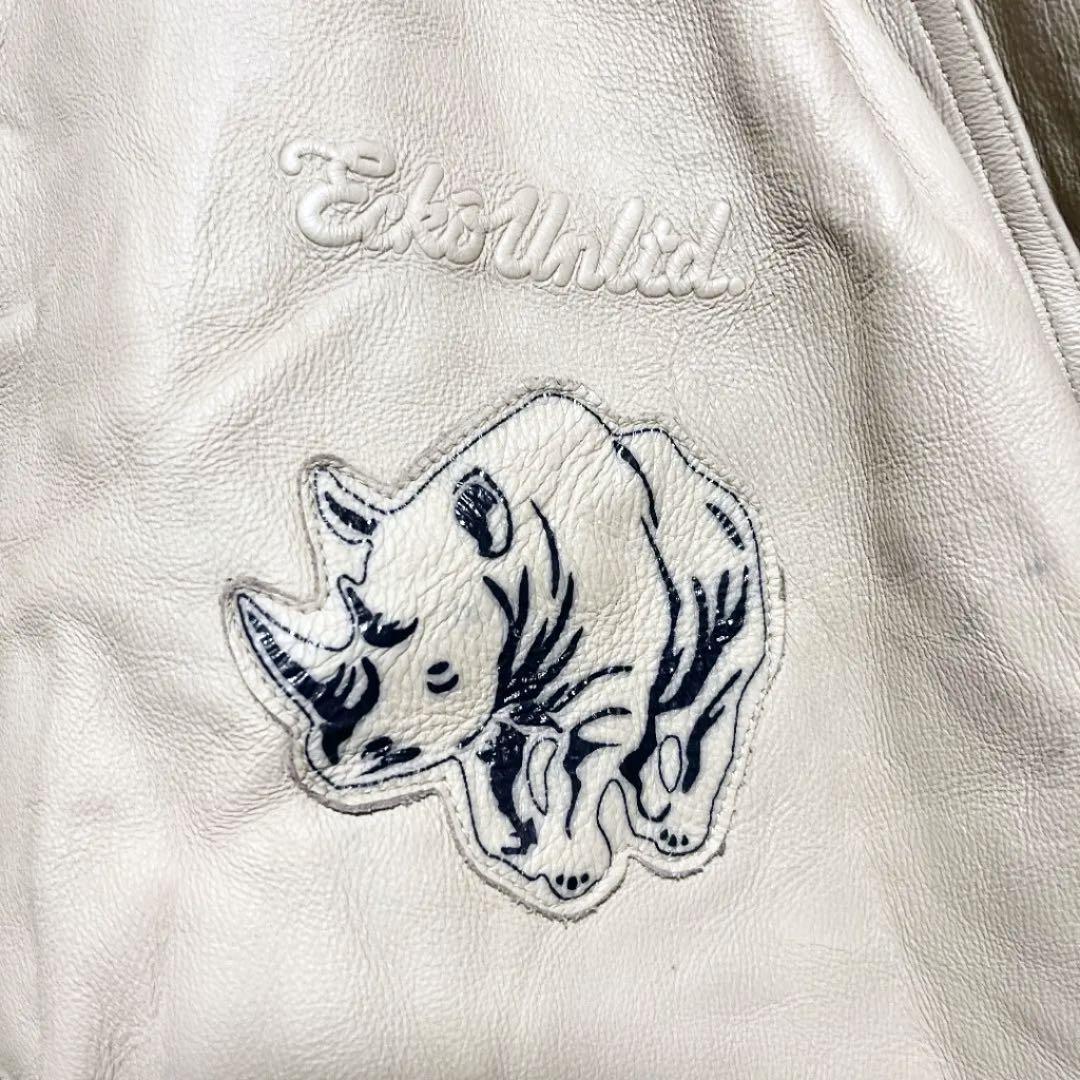 00s Marc ECKO レザースタジアムジャケット　XXXL