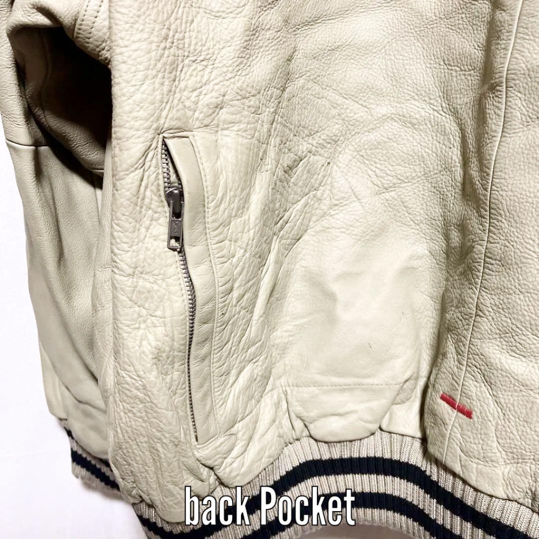 00s Marc ECKO レザースタジアムジャケット　XXXL