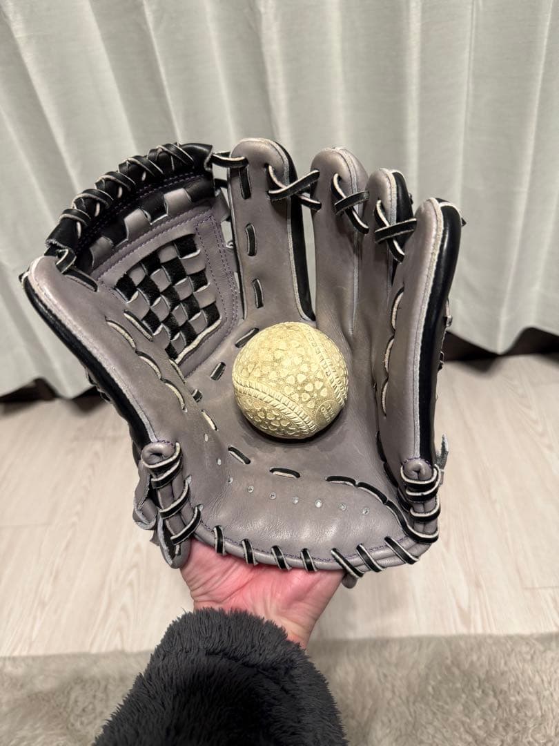 Alegria 軟式グローブ 黒/灰色