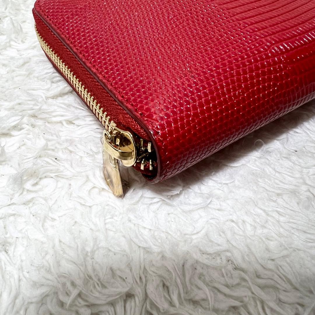 美品 ドルチェアンドガッパーナ 長財布 スタッズ DGロゴ ラウンドジップ