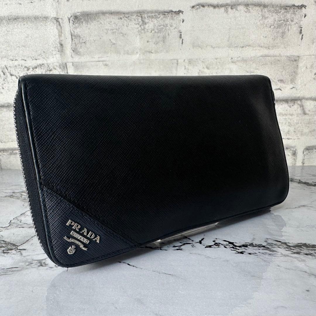 PRADA 2ML188長財布 オーガナイザー サフィアーノ 箱 Gカードあり
