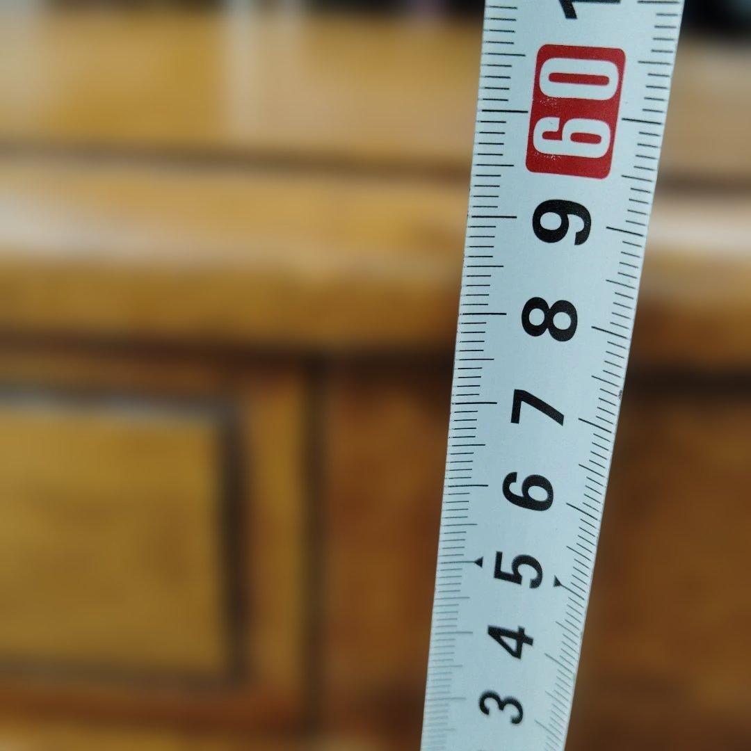 アンティーク家具 木製八角形サイドテーブル 引き出し付き