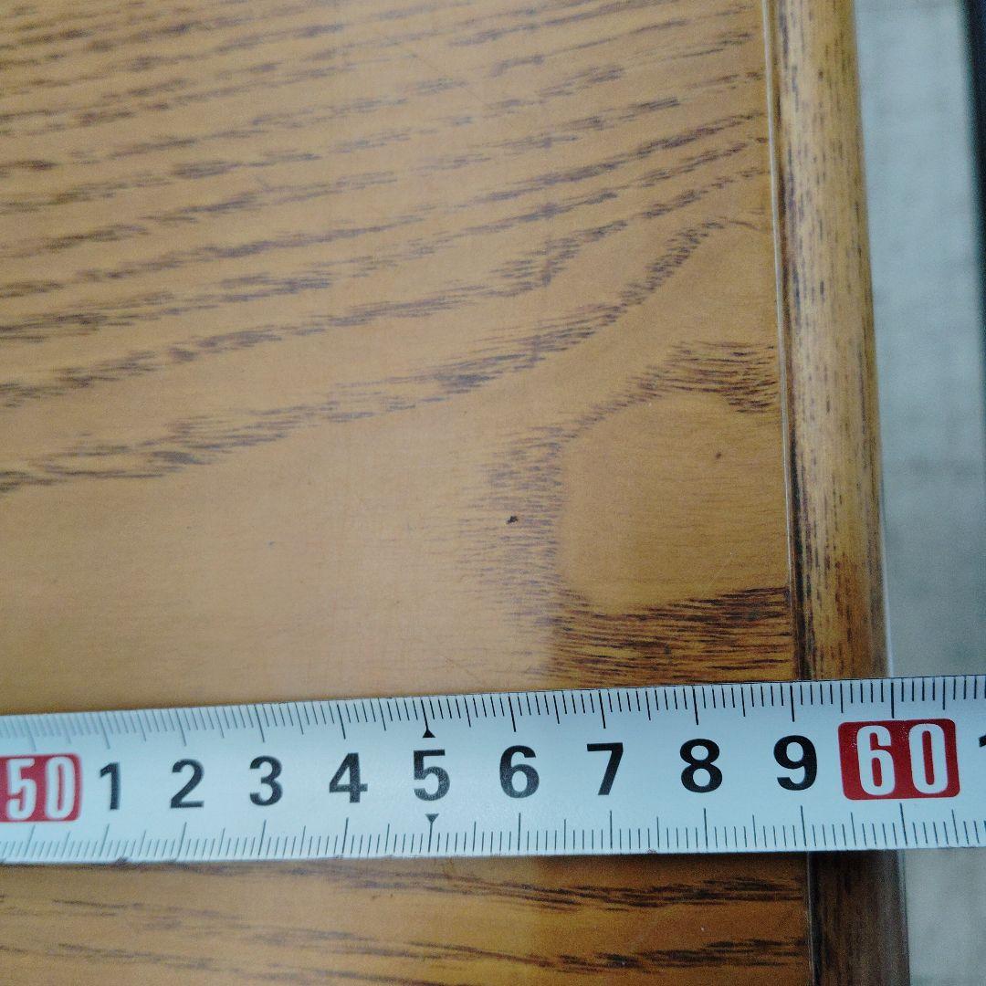 アンティーク家具 木製八角形サイドテーブル 引き出し付き