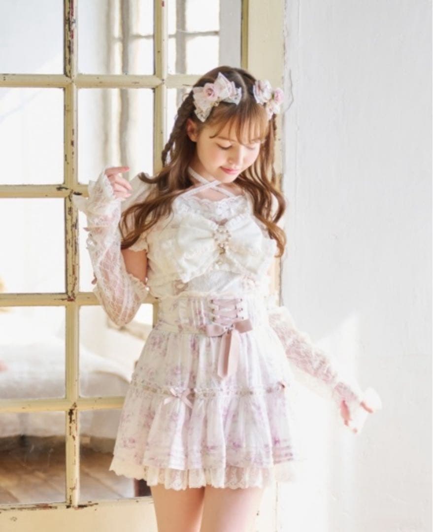 LIZLISA アームウォーマー付ビスチェトップス