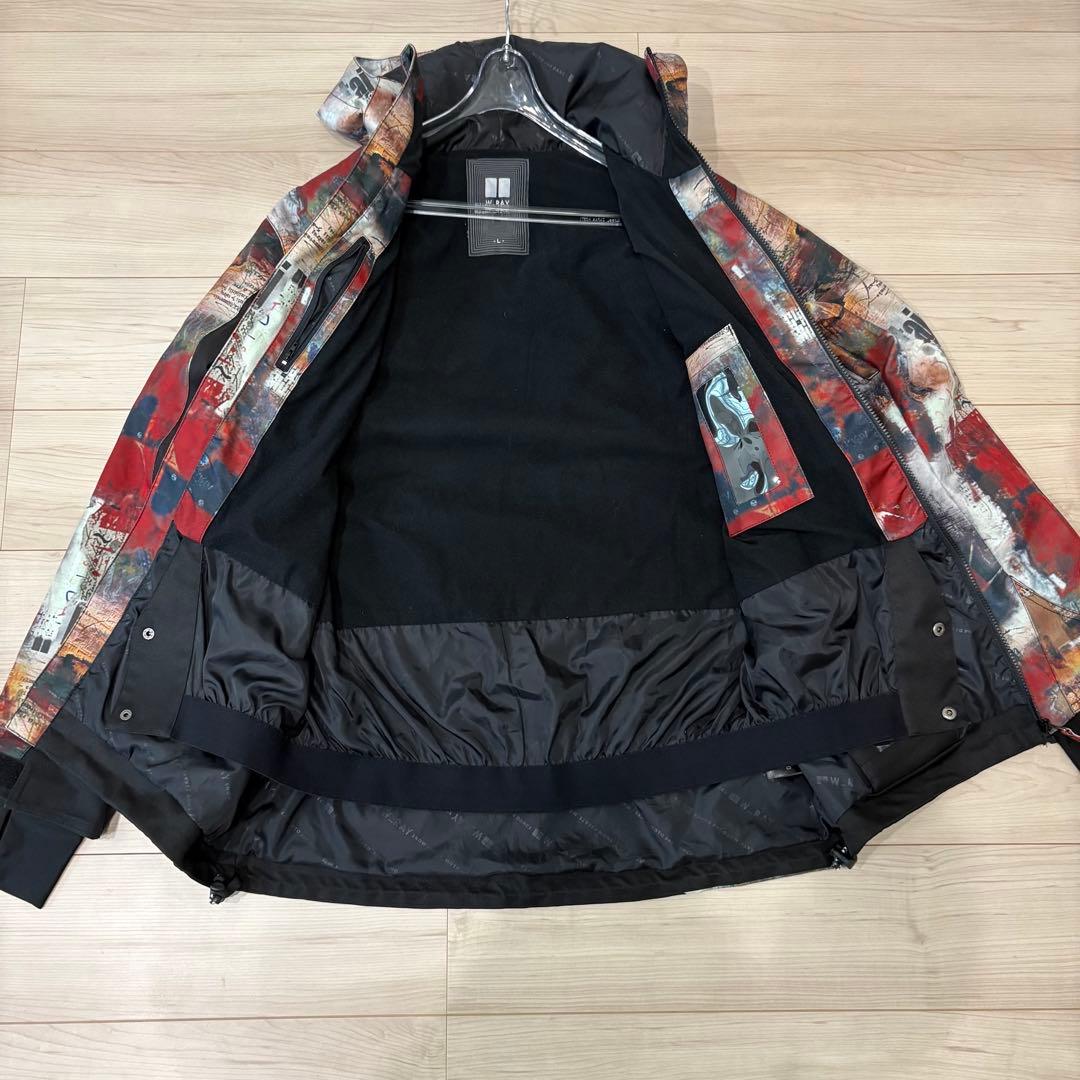 【美品】W_RAYスノーボードウェア ブラック　Lサイズ