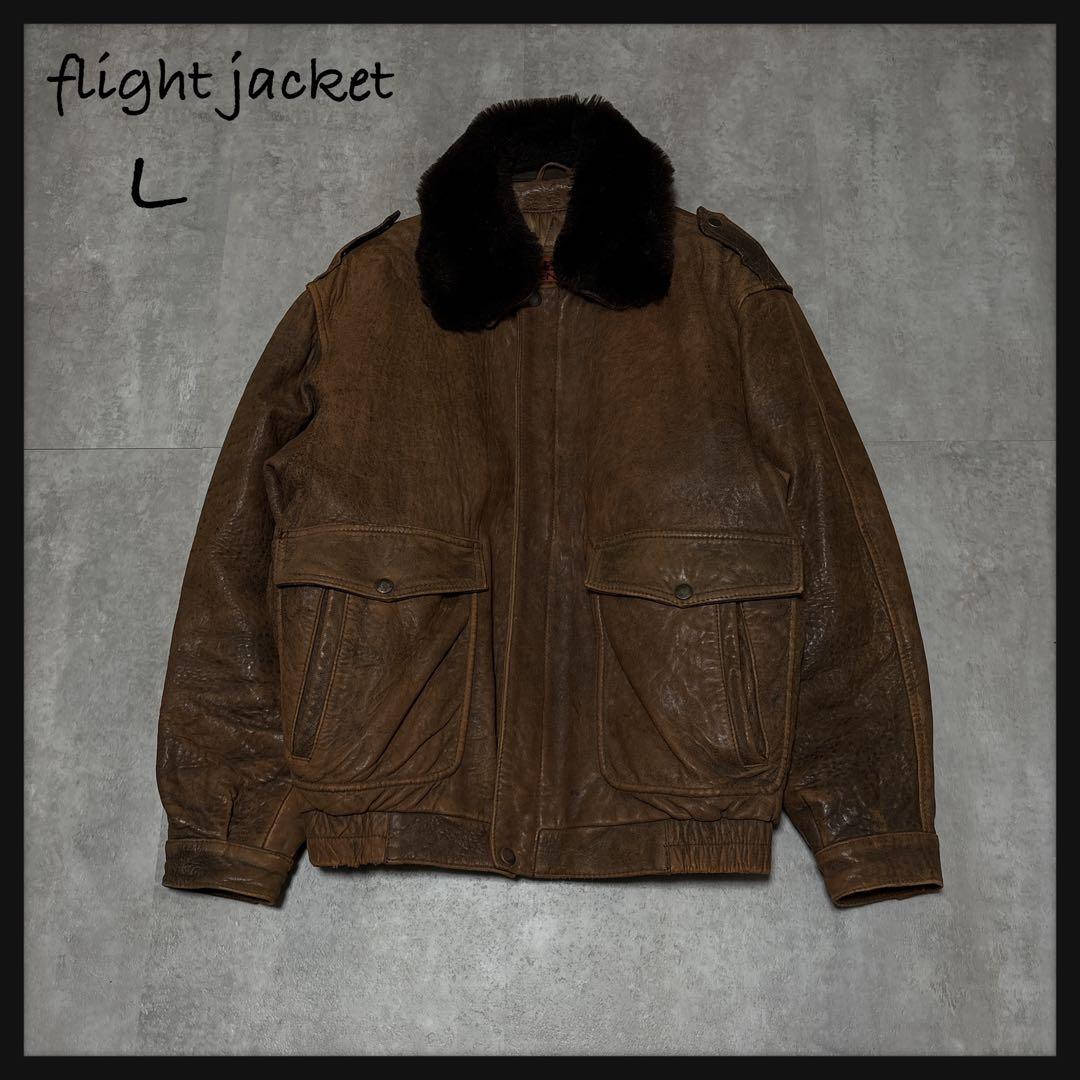 archive ヴィンテージ G-1 A-2 フライトジャケット L 茶 羊革