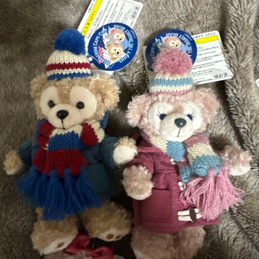 【まとめ売り】12個　ダッフィー ＆シェリーメイ　ぬいぐるみバッチ＆ストラップ