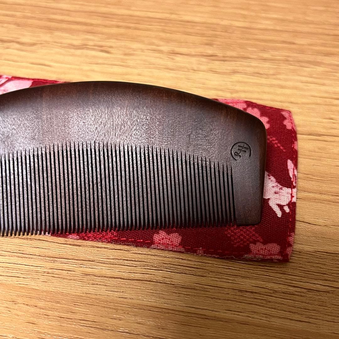 8月中まで値下げ 工房ふるかわや 超細歯 イスノキ櫛 お六櫛