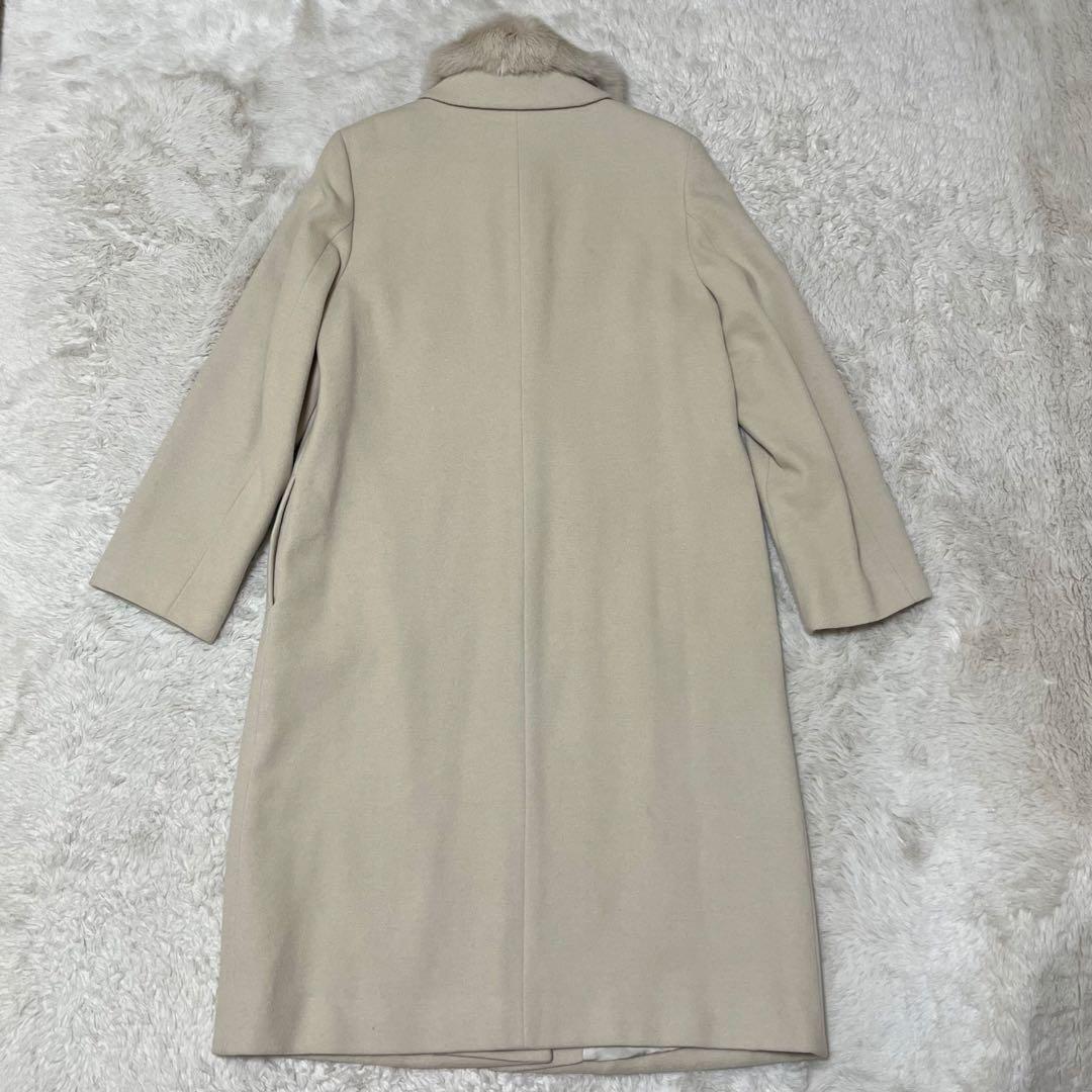 美品　23区 ロングコート　アンゴラ混　ファー　大きいサイズ　3XL 46