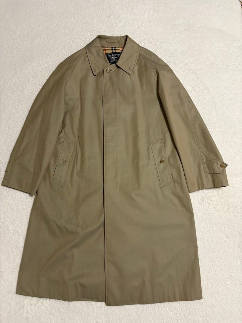 ヴィンテージバーバリー ステンカラーコート L 裏地ノバチェック