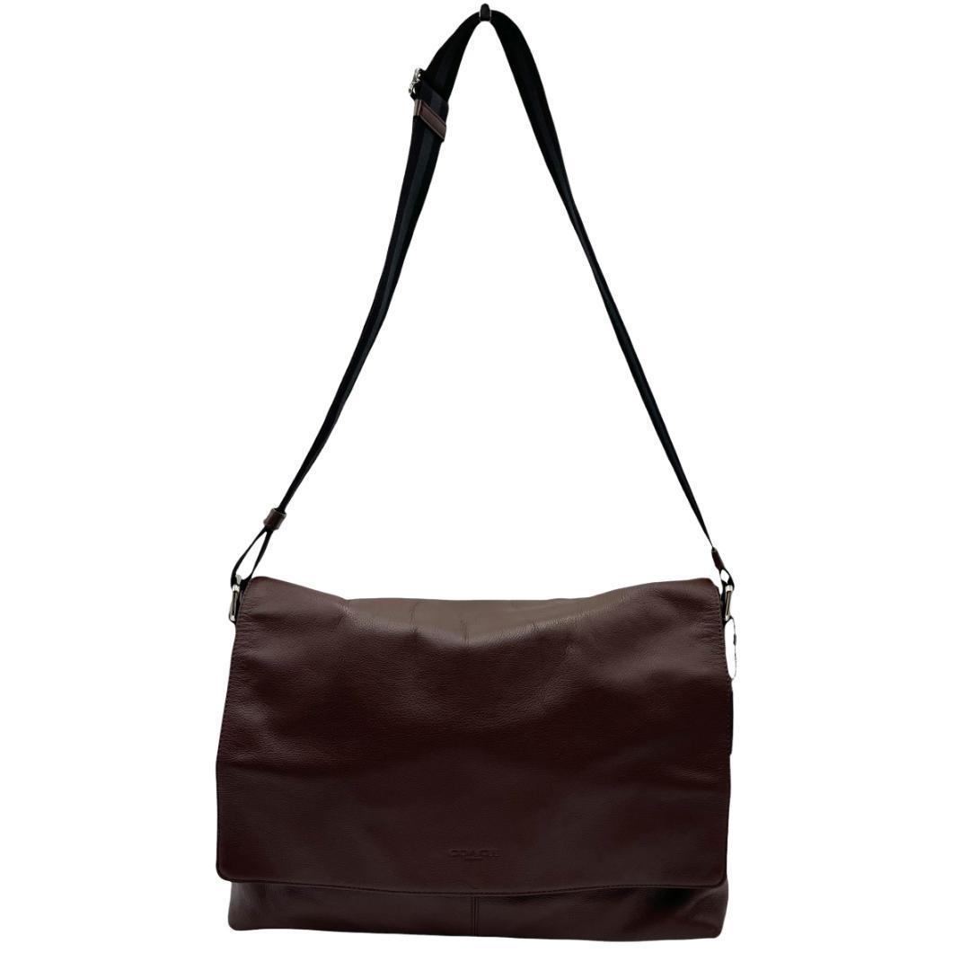 COACH F54792 スムースレザー ショルダーバッグ メッセンジャーバッグ