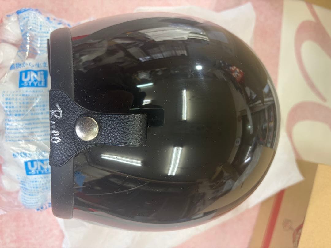 スモールブコ　Buco ジェットヘルメット 黒　サンバイザー付