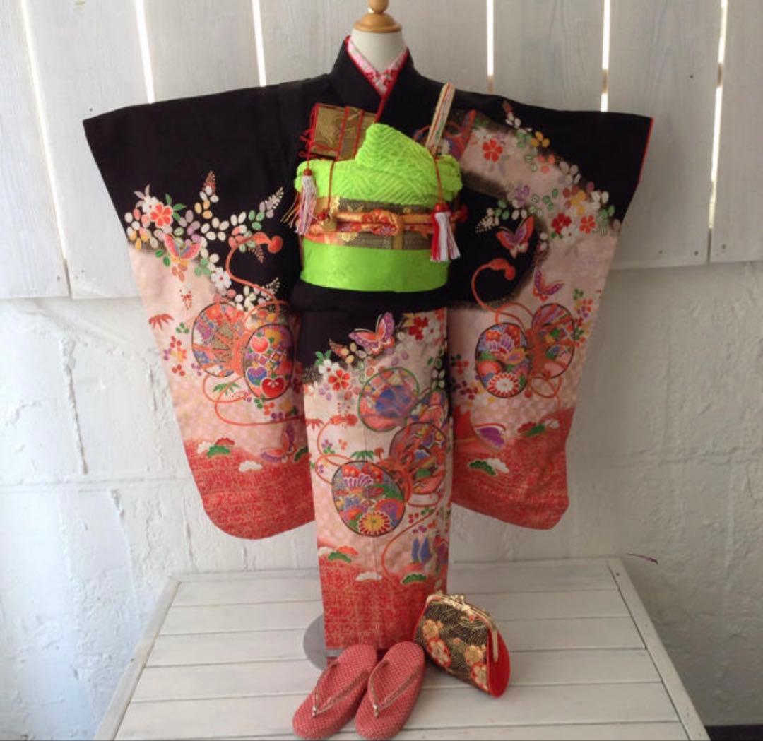 七五三 着物 7歳 女の子 フルセット