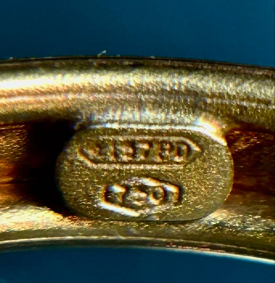 カラフルハートと花のチャームリング