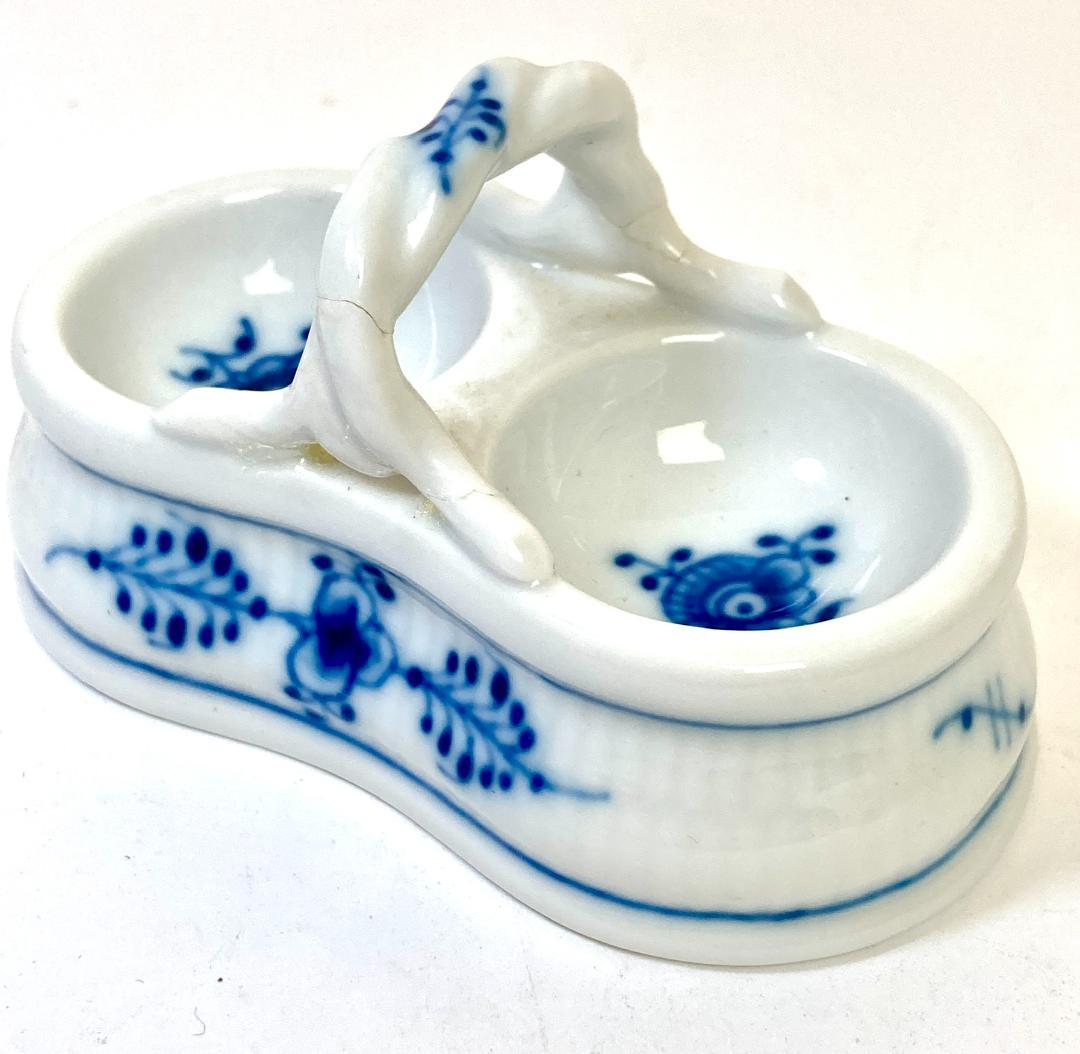 ロイヤルコペンハーゲン ブルーフルーテッド ソルトセラー ダブルソルト