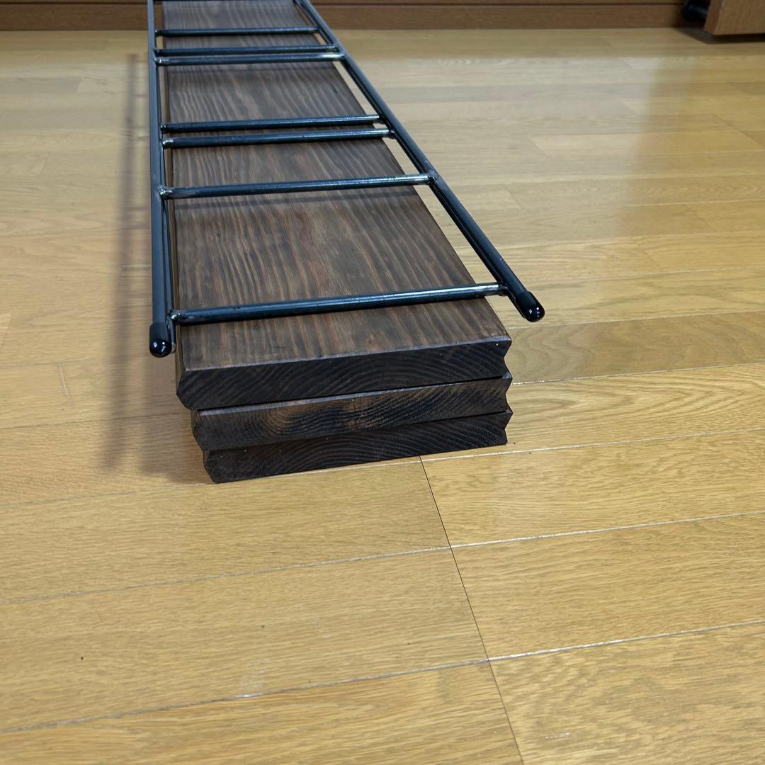 カフェ板3段シェルフ　アイアン家具　キッチン家具　オシャレ　ミニマル