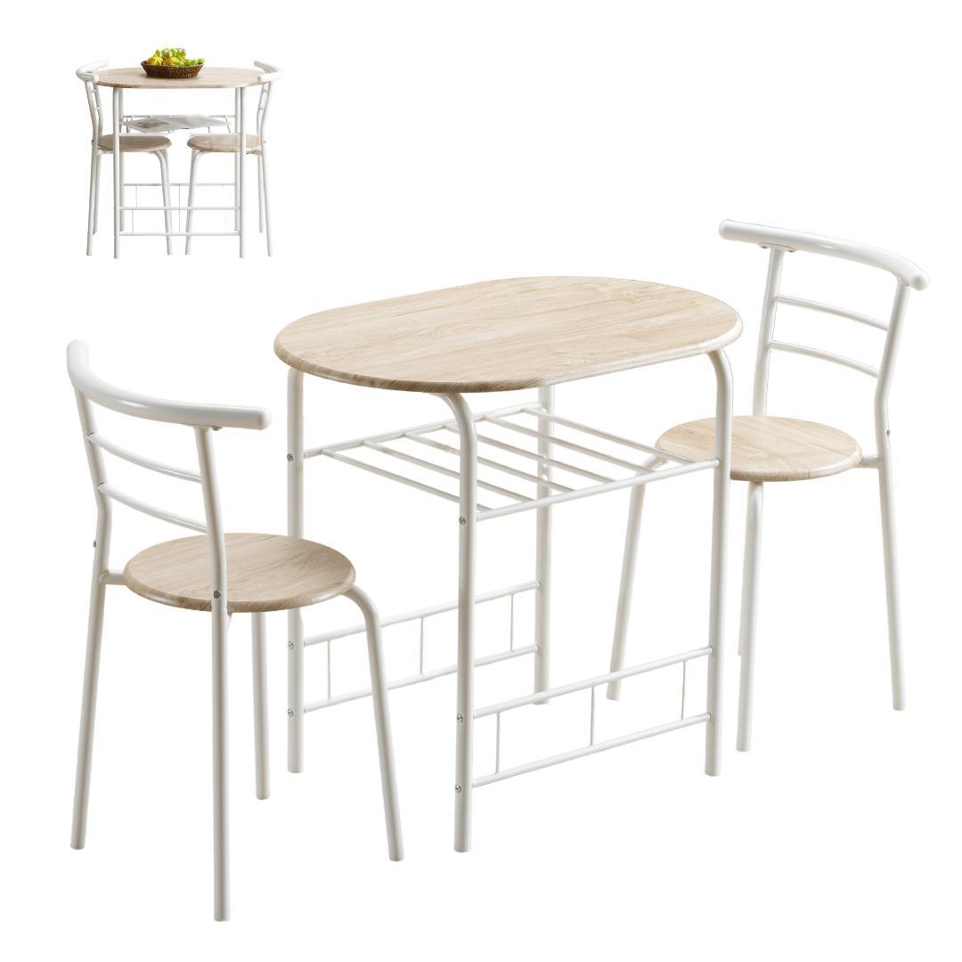 円形ダイニングテーブル ダイニング 3点セット チェア2 木目調 NATURAL
