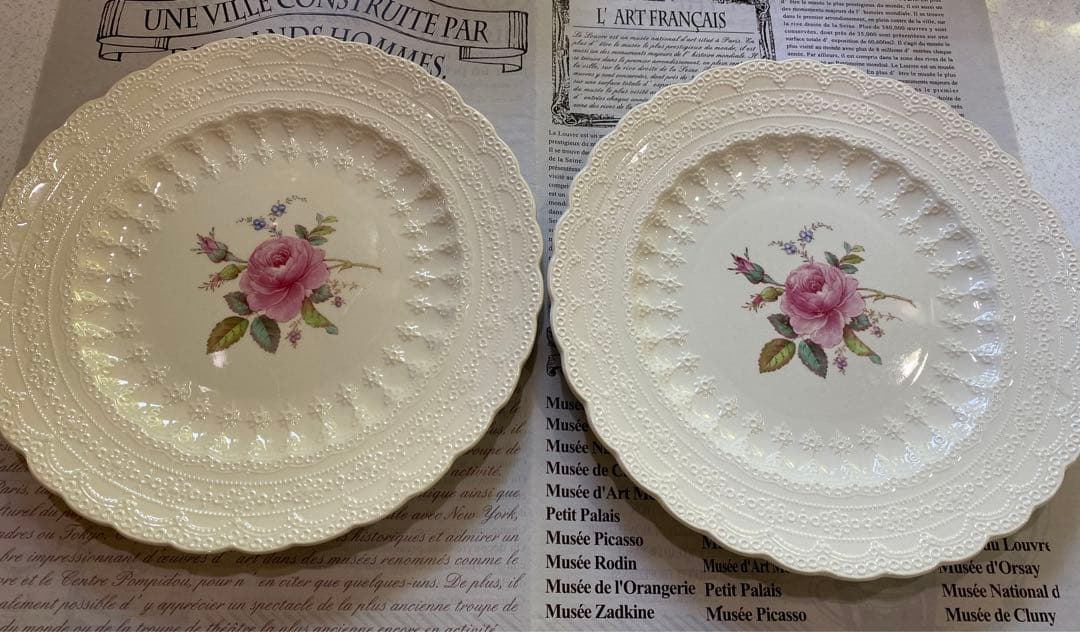英国アンティークプレート　SPODE’S JEWEL 　27cmx2枚