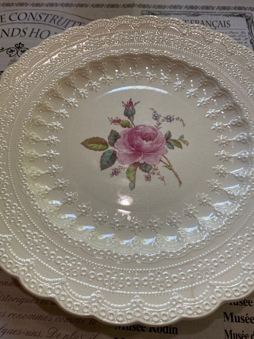 英国アンティークプレート　SPODE’S JEWEL 　27cmx2枚
