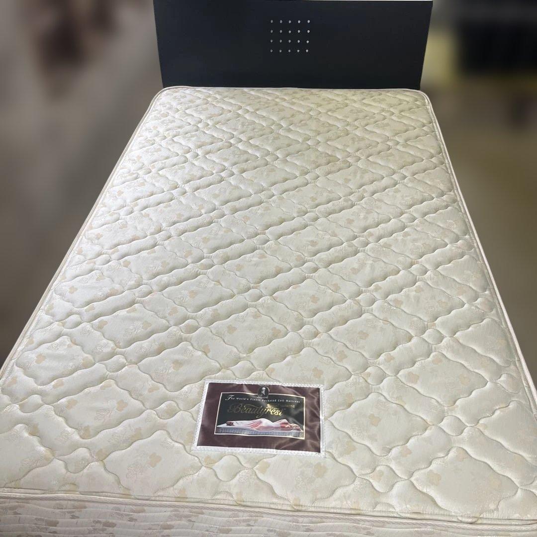 【美品】 シモンズ セミダブル マットレス ベッドフレーム セット