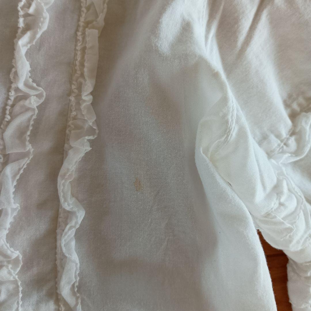 PINKHOUSE　純白　ピコフリルいっぱい　ブラウス