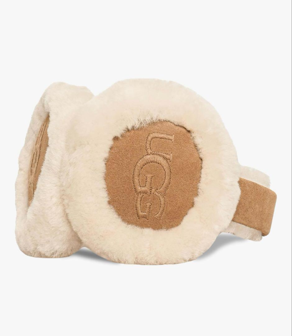 UGG アグ シープスキンエンブロイダリーイヤーマフ 耳当て