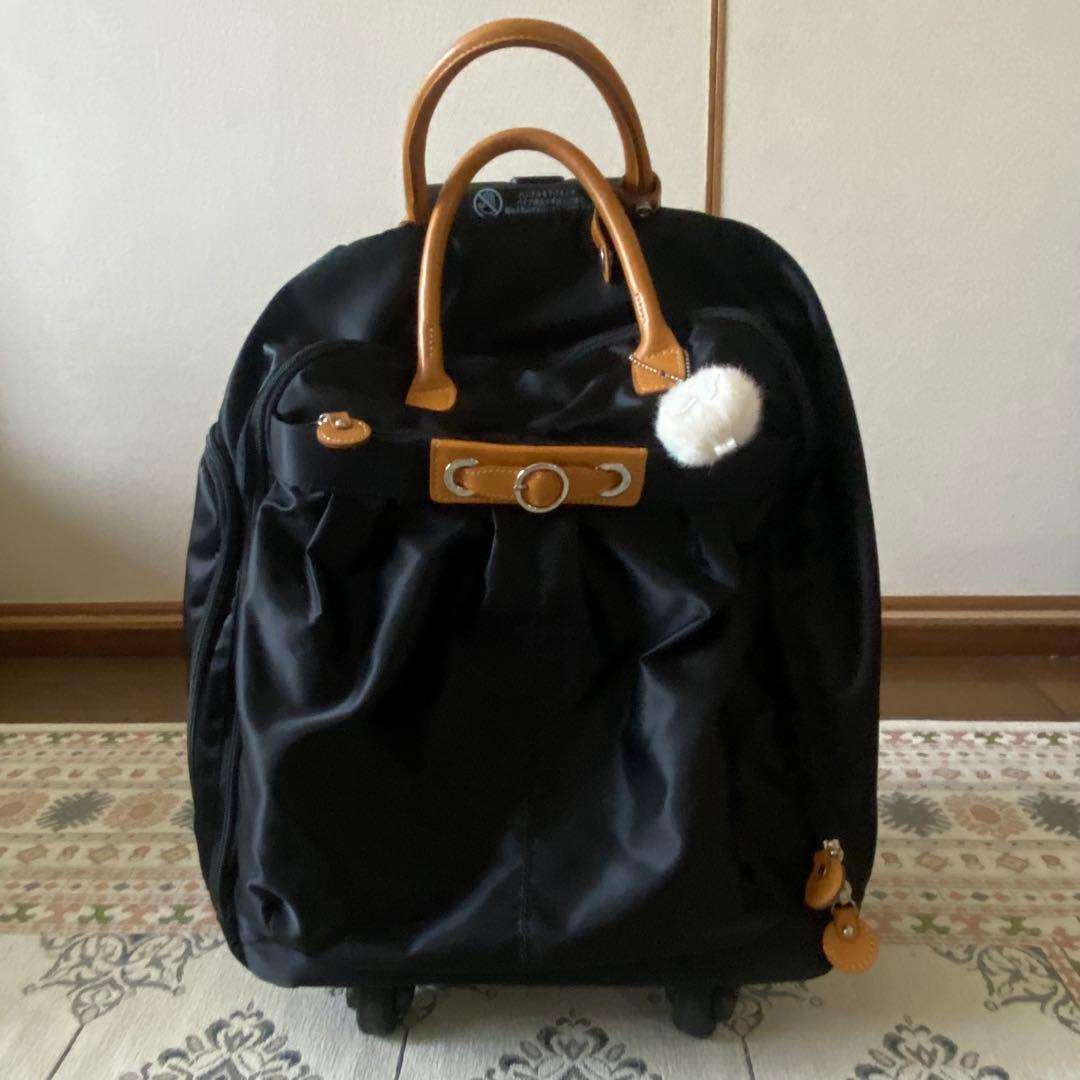 kanana project カナナプロジェクト ナイロン×本革 キャリーバッグ