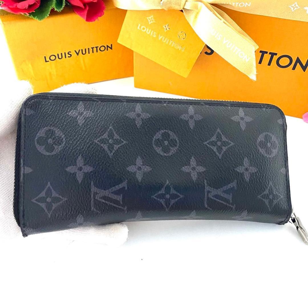 ルイ ヴィトン◯ヴェルティカル エクリプス ラウンドファスナー モノグラム 黒