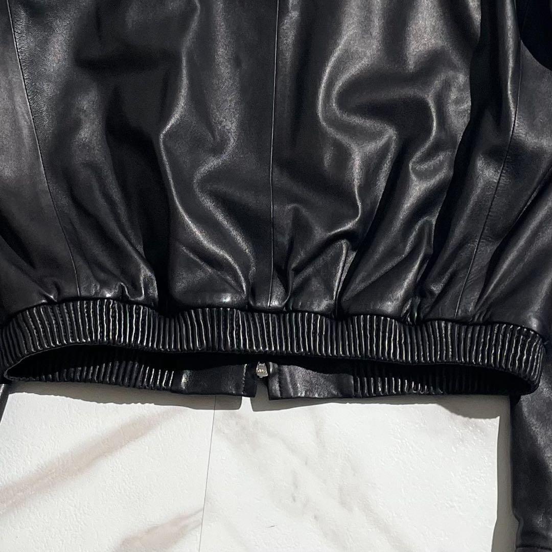 美品 グッチ シングルライダース レザージャケット トムフォード期 46