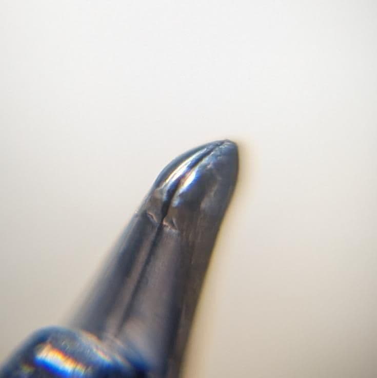 【カスタム】キャップレスデシモ ダークブルーマイカ 中字→小太刀風研ぎ