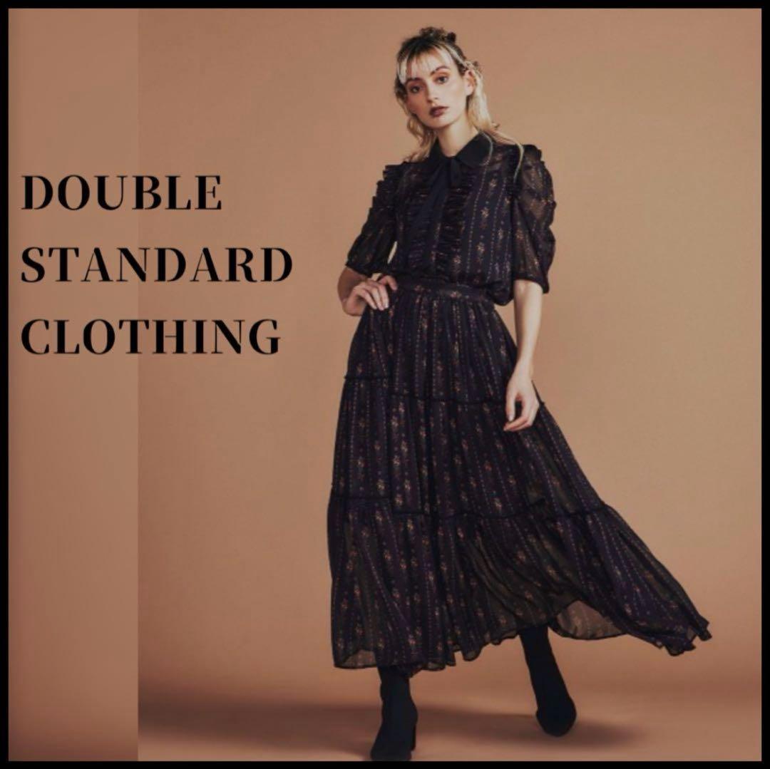 DOUBLE STANDARD CLOTHINGフラワープリントシフォンブラウス