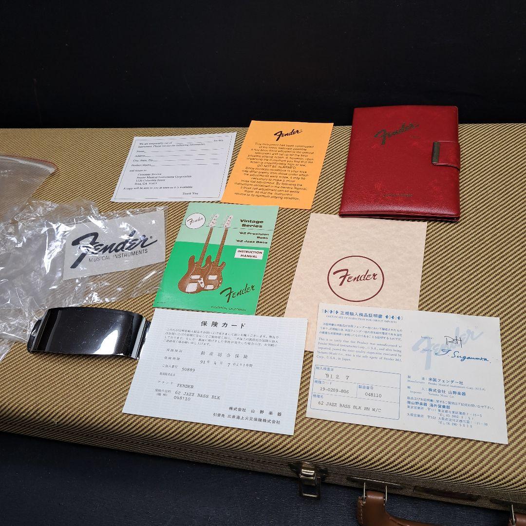 1/18まで価格Fender usaアメリカンビンテージ62 Jazz Bass