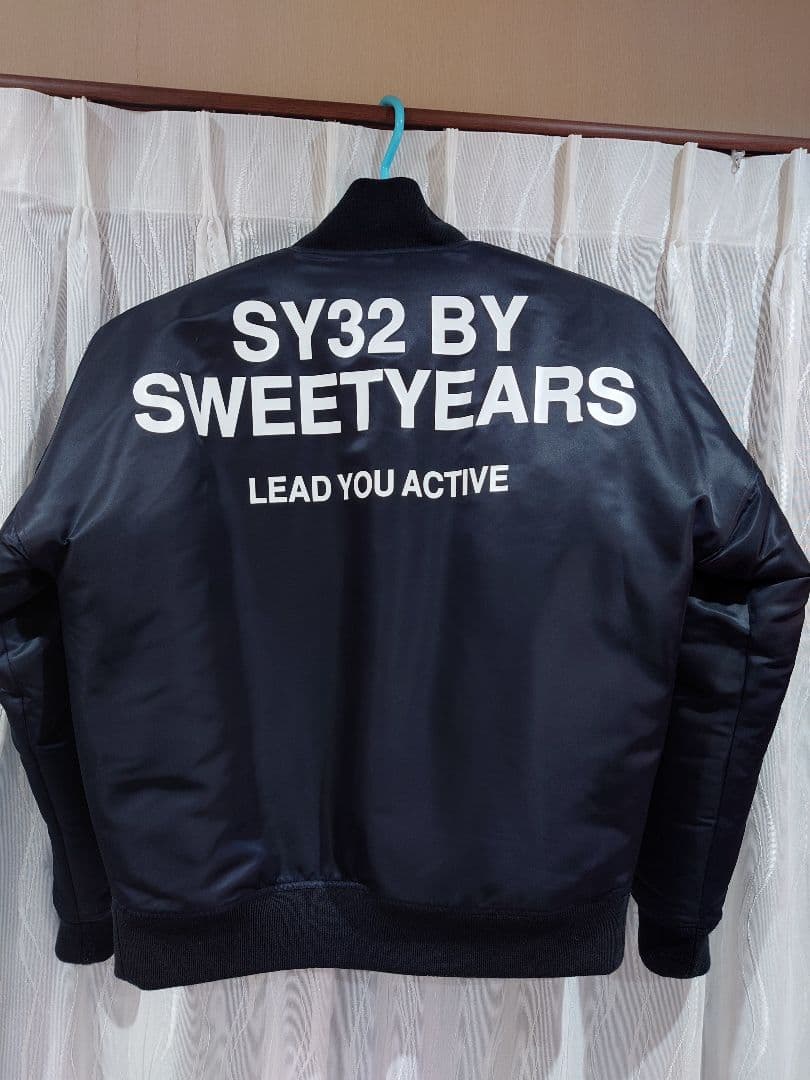 SY32 by SWEET YEARS MA-1 フライトジャケット ブラック