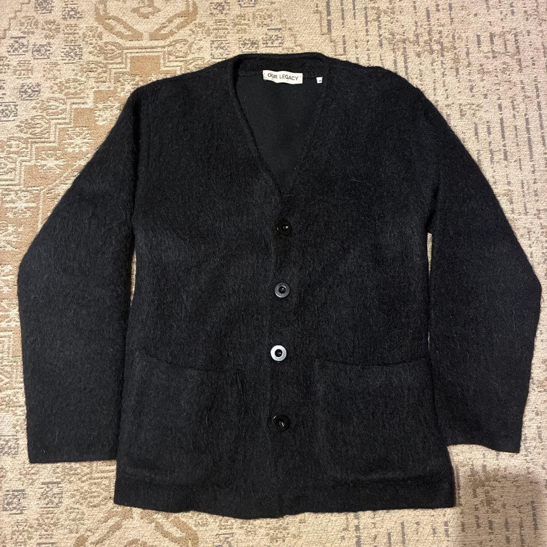 OUR LEGACY 21AW モヘアカーディガン 46 ブラック