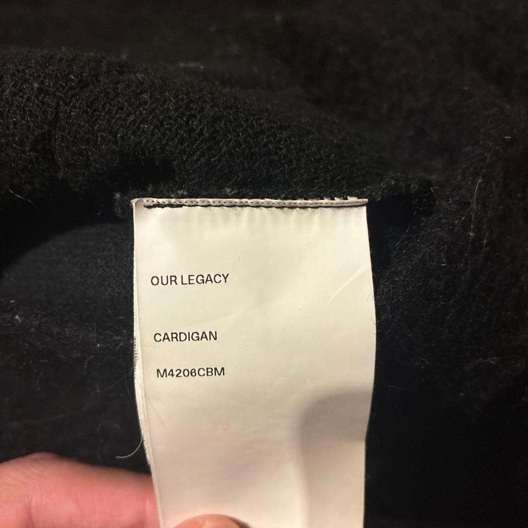 OUR LEGACY 21AW モヘアカーディガン 46 ブラック