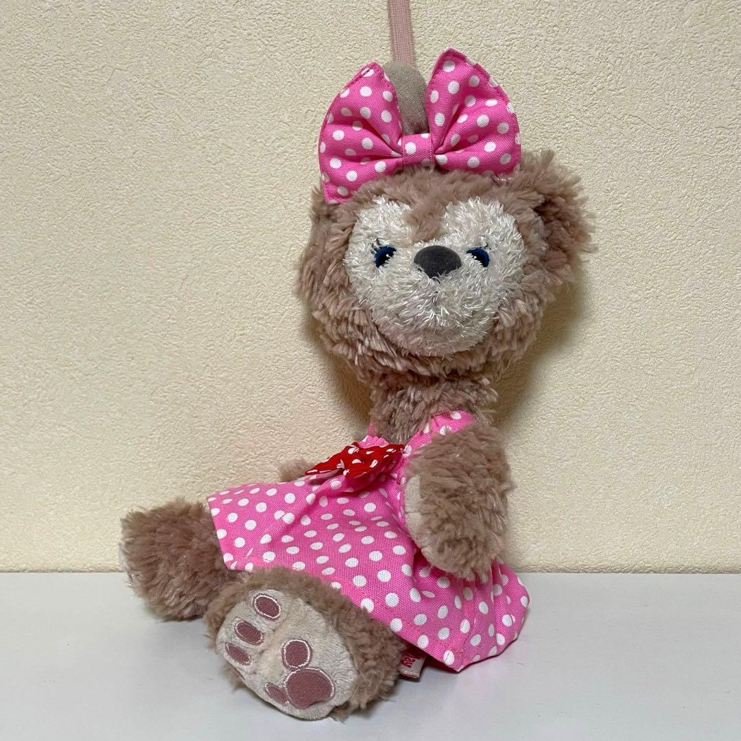 ハンドメイド★ピンク♡ドットワンピース&リボン★シェリーメぬいぐるみポーチ用