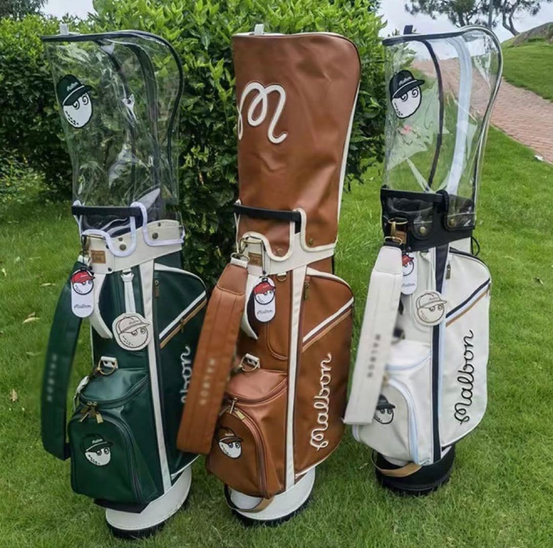 漁師キャディバッグ 帽子袋 ボーケイ キャディバッグ PUレザー