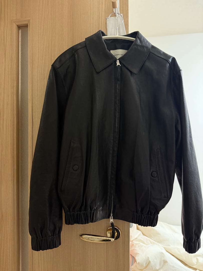 NOTHING WRITTEN ブラックレザージャケット