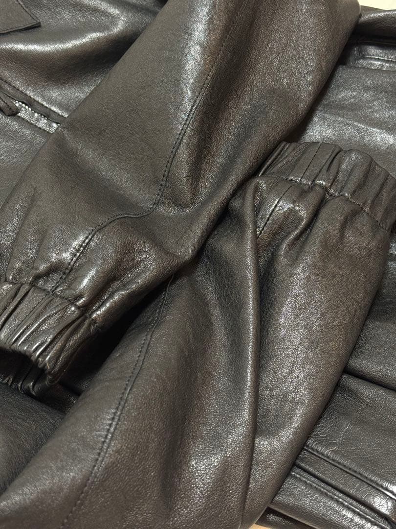 NOTHING WRITTEN ブラックレザージャケット