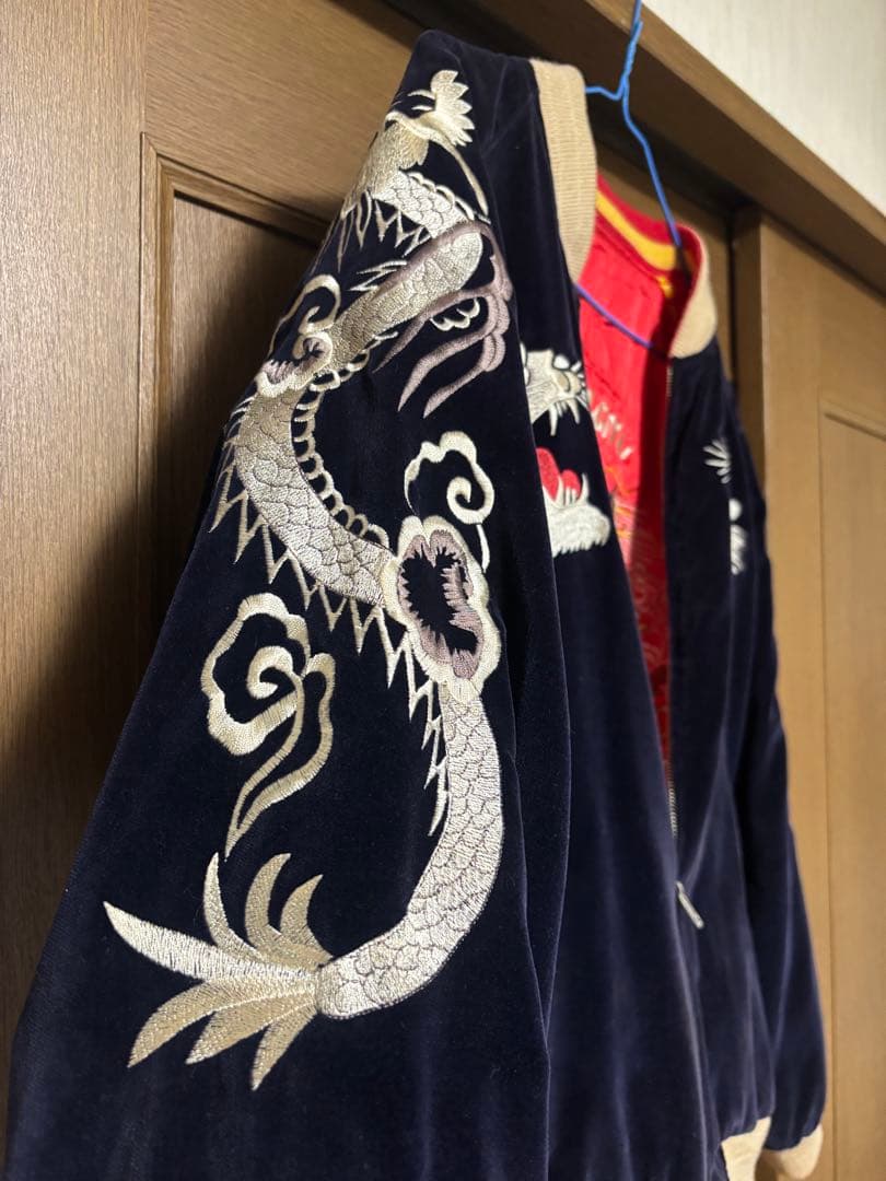 Orient Expressスカジャン リバーシブル虎、龍刺繍 90s