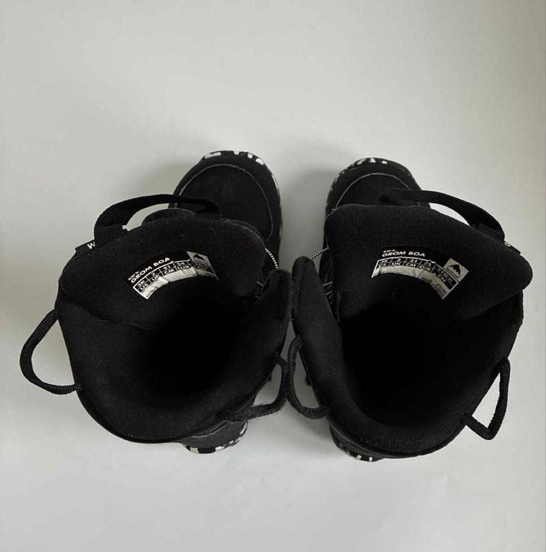 BURTON GROM BOAキッズスノーボードブーツ 子ども用ブラック21cm