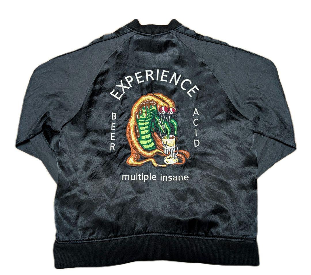 Black Weirdos Satin Jacket スカジャン XL 唾奇