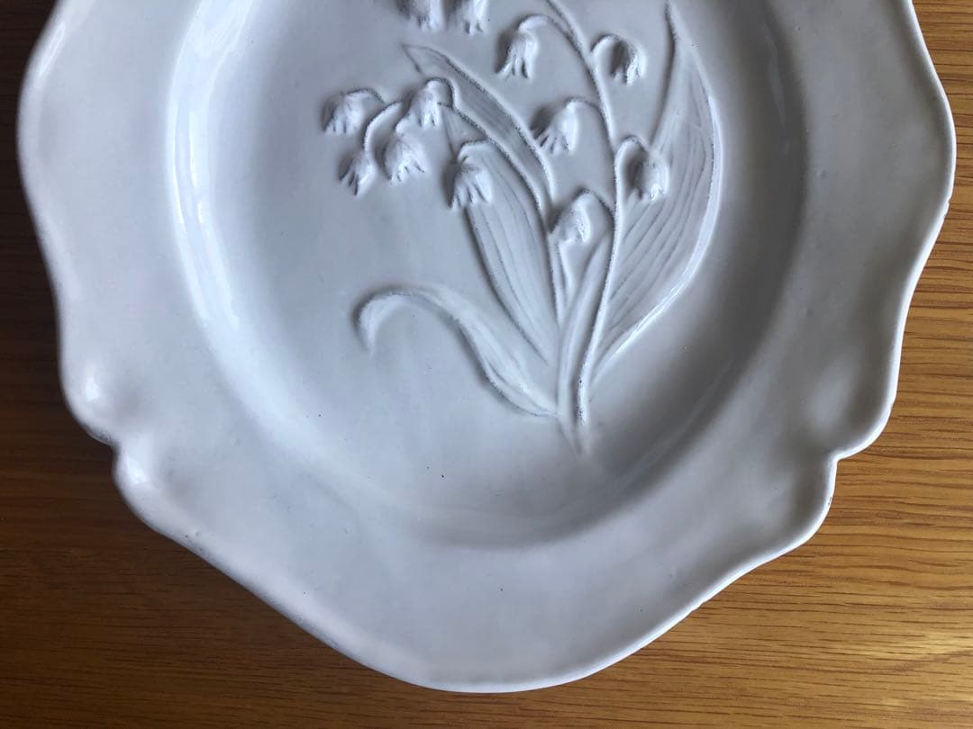 金継ぎ用 Astier de Villatte Fleurs すずらんプレート