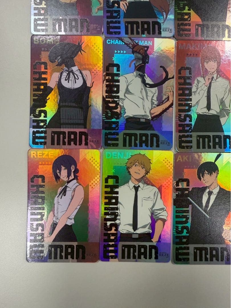 20枚セット　台湾限定　チェンソーマン アクリルカード、ホログラムカード