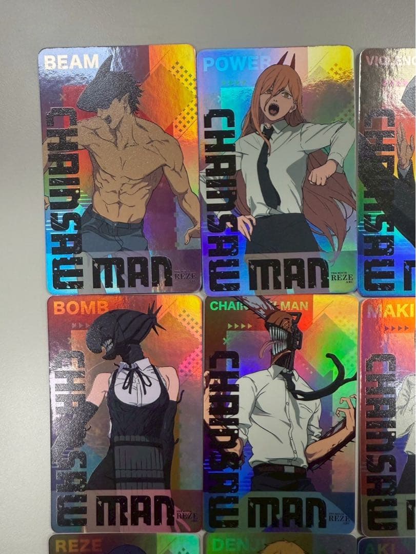 20枚セット　台湾限定　チェンソーマン アクリルカード、ホログラムカード